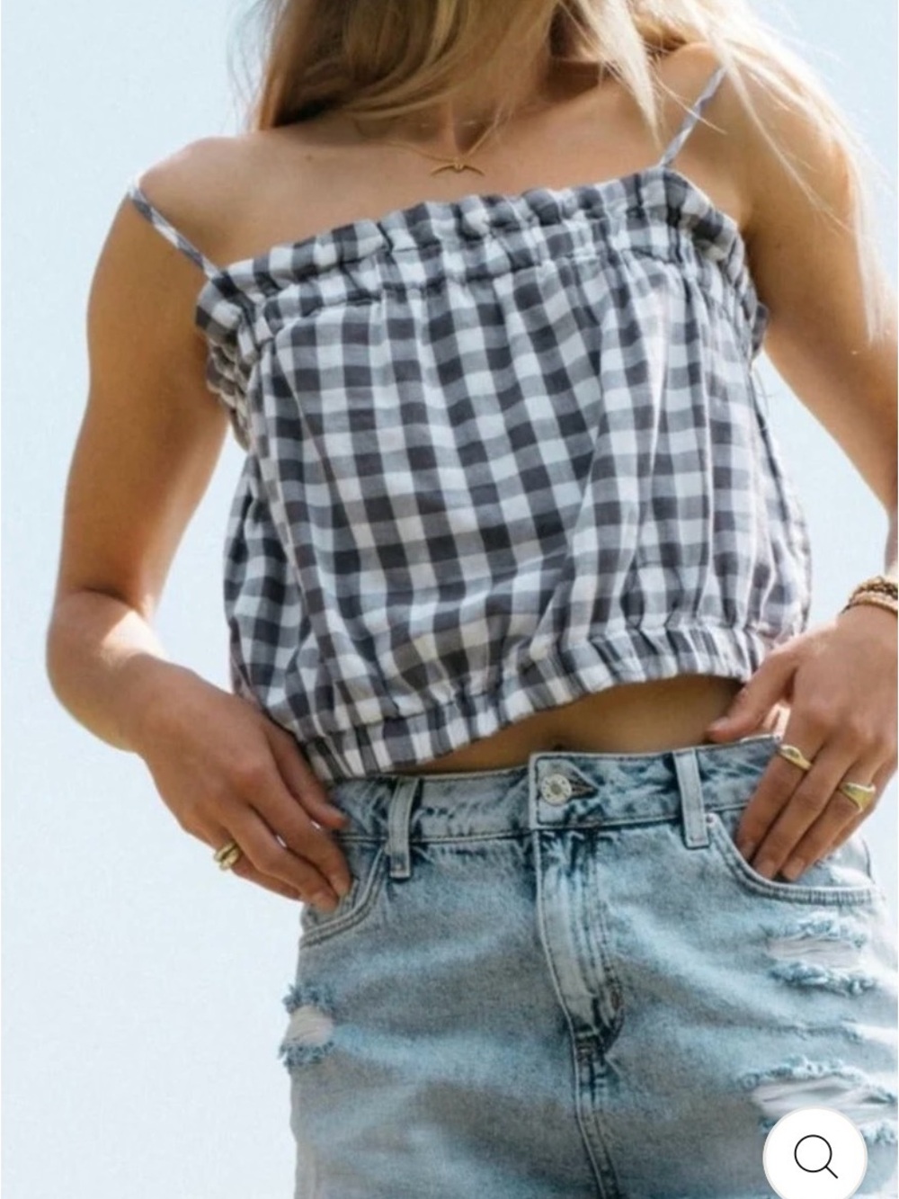 JACKSON ROWE BANJO PICNIC PRINT TANK TOP